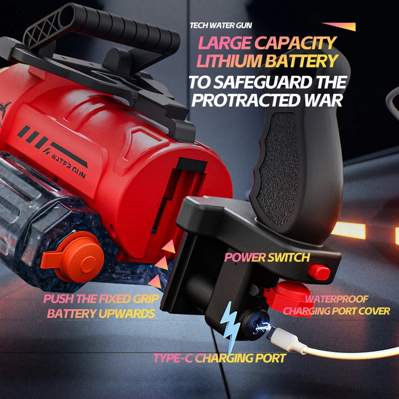 Electric Water Blaster – Dual Nozzle Rapid-Fire Water Gun
