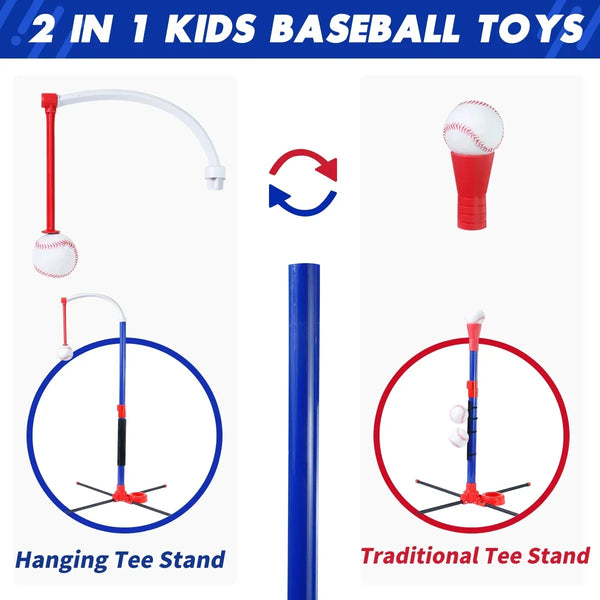Adjustable 3-in-1 Baseball Training Set for Kids