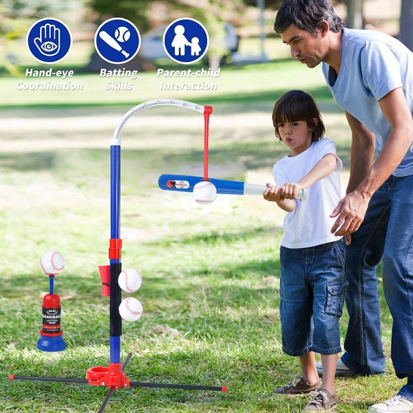 Adjustable 3-in-1 Baseball Training Set for Kids